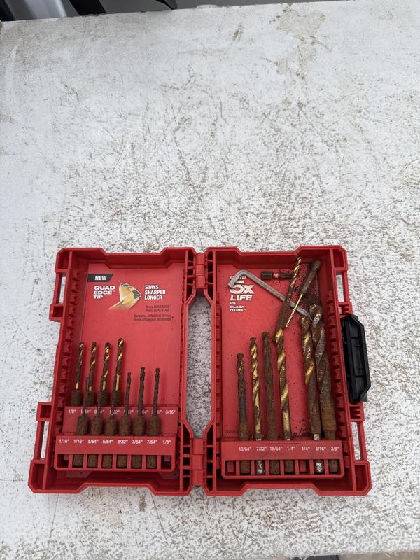SHOCKWAVE Impact Duty™ RED HELIX™ Titanium Metric Drill Bit Set