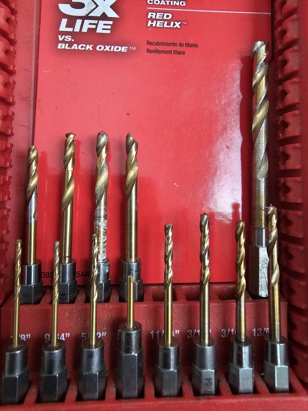 SHOCKWAVE Impact Duty™ RED HELIX™ Titanium Drill Bit Set - 23PC