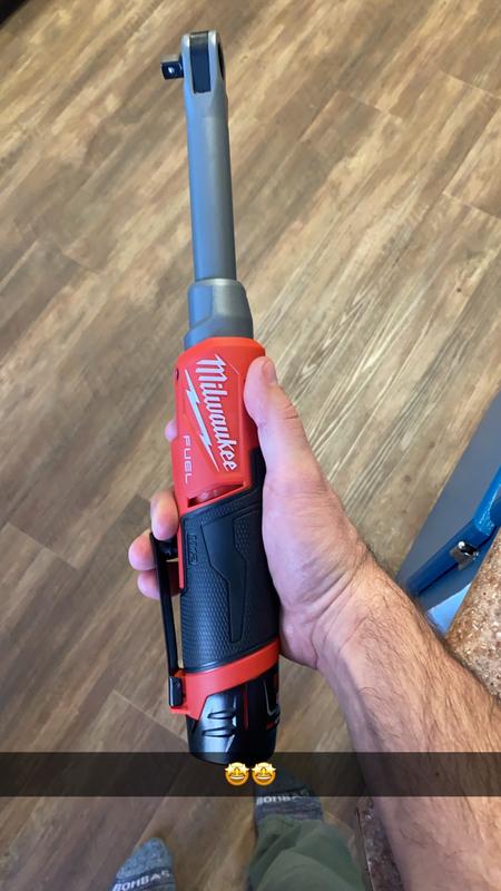 Milwaukee m12 long neck ratchet hot sale