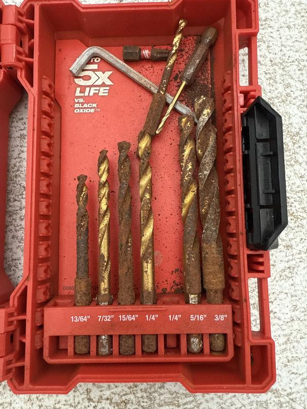 SHOCKWAVE Impact Duty™ RED HELIX™ Titanium Metric Drill Bit Set