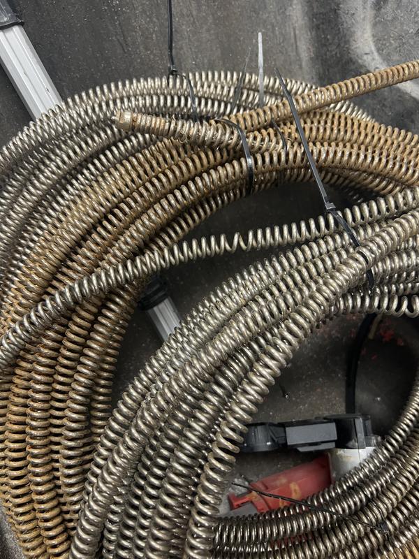Milwaukee 5/16 x 25' Inner Core Bulb Head Drain Cleaning Cable RUSTGUARD  48-53-2561