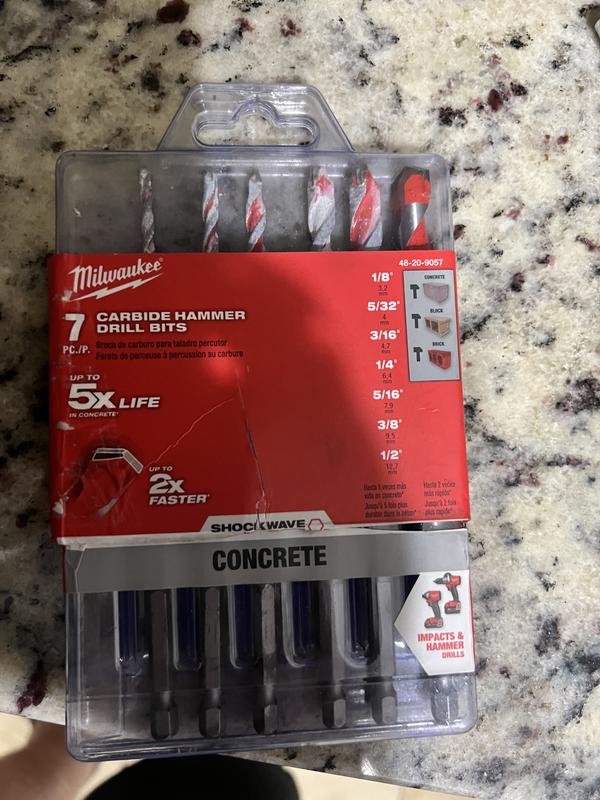 7PC) SHOCKWAVE Impact Duty™ Carbide Multi-Material Drill Bit