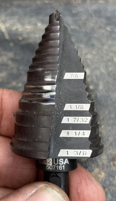 9 Step Drill Bit, 7/8