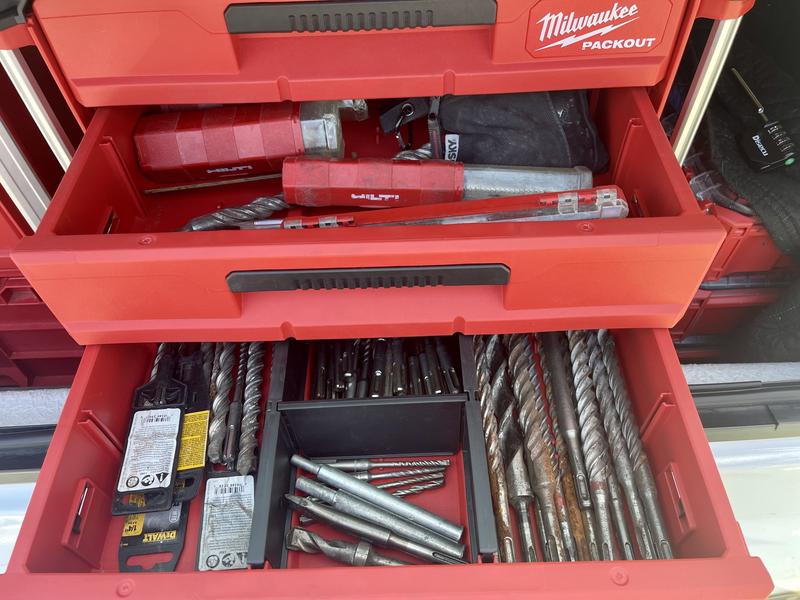 Milwaukee PACKOUT Drawers Tool Box 3 Drawer Bundle 48-22-8443X2