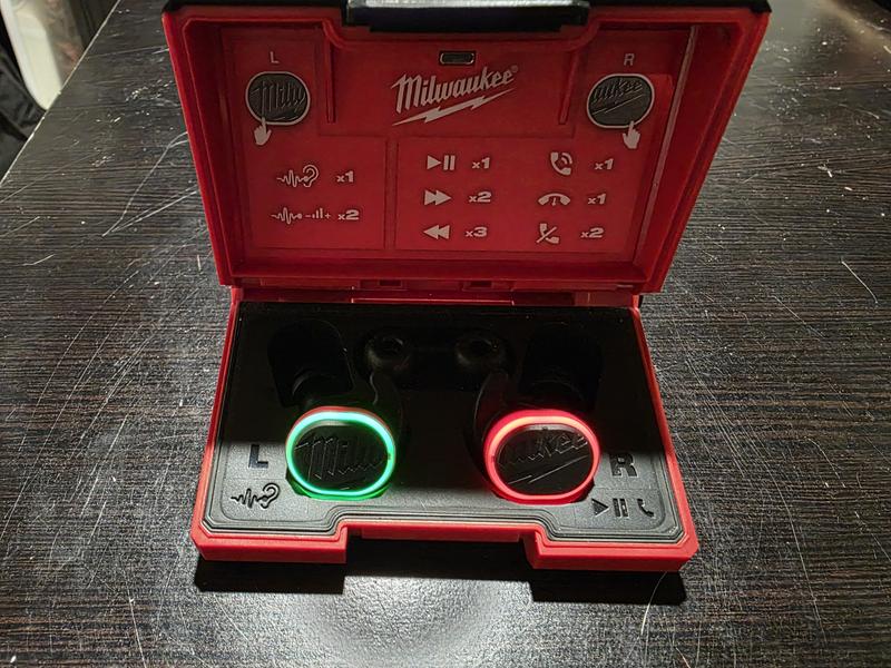Milwaukee REDLITHIUM USB Bluetooth Jobsite Ear Buds - 2191-21