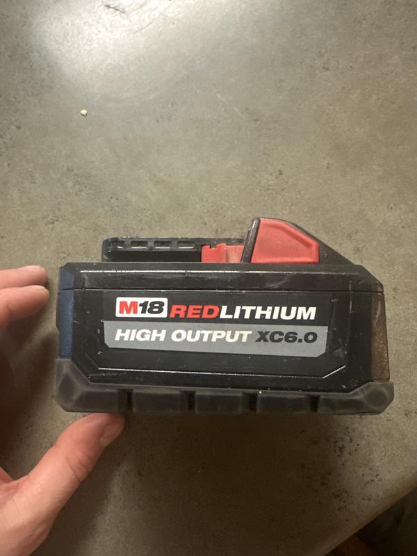 Milwaukee m18 6.0 discount high output battery