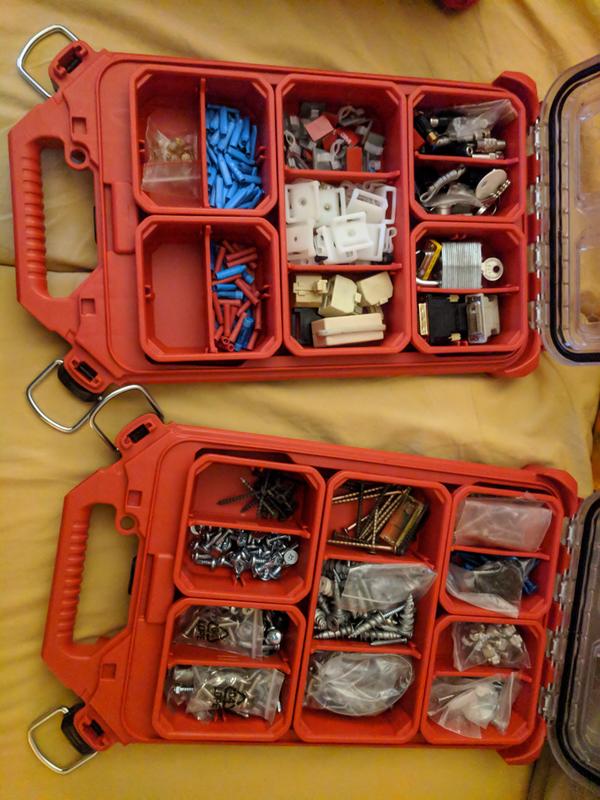 Small Parts Bin for Low Profile Milwaukee PACKOUT Organizer Tool