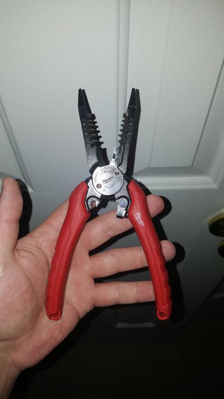 Milwaukee 48-22-3079 6-In-One Combination Wire Stripping and Reaming Pliers for Electricians, Pack - 3
