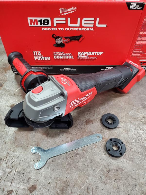 Milwaukee M18 FUEL 4-1/2 / 5 Variable Speed Braking Grinder w/ Paddle  Switch, No-Lock (Tool Only) 2888-20