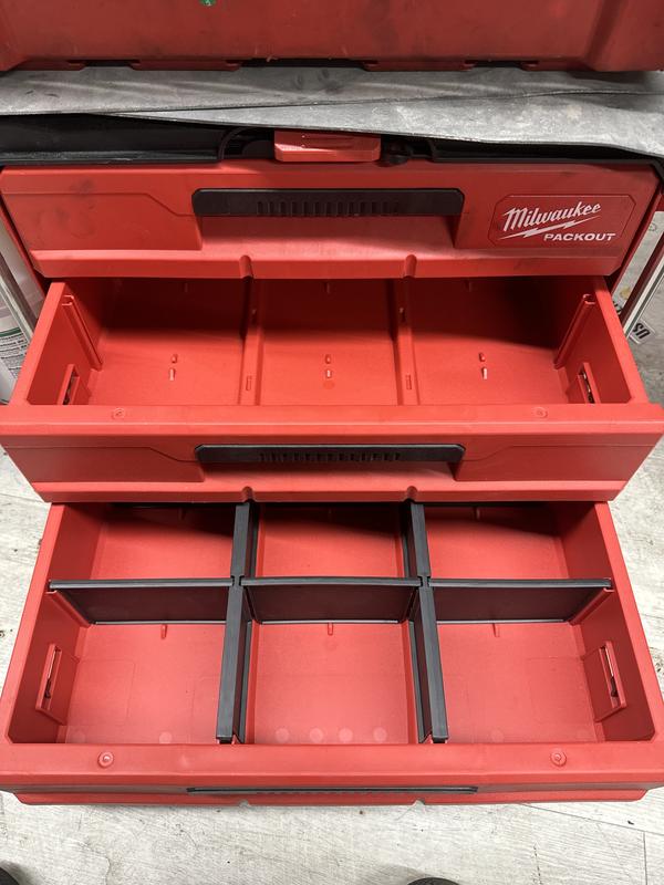 Milwaukee PACKOUT 22 in. Modular 3-Drawer Tool Box with Metal Reinforced  Corners 48-22-8443 - The Home Depot