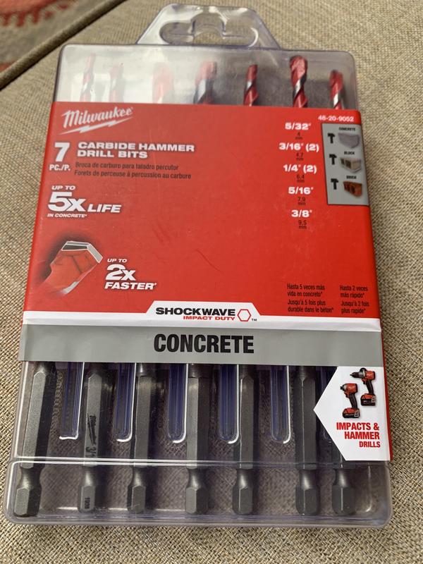 5PC) SHOCKWAVE Impact Duty™ Carbide Multi-Material Drill Bit Set