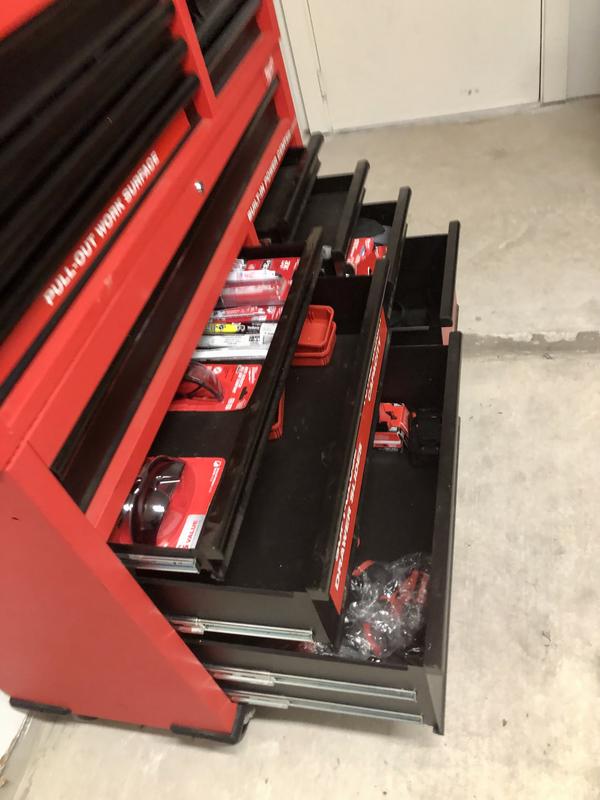 Heavy-duty, Drawer 16 Tool Chest 46 In. and Rolling Cabinet Set, Red and  Black, Personal Valuables Storage Drawer with Separate Lock in the Tool  Chest