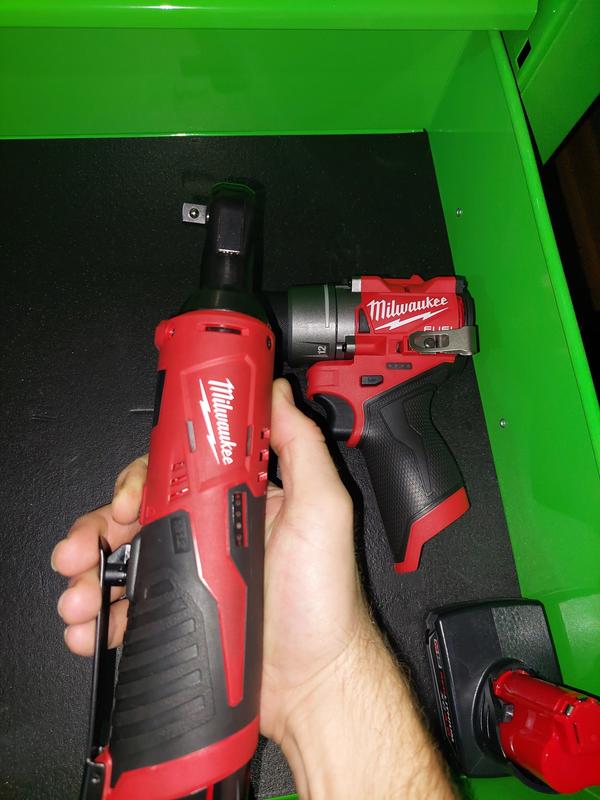 Milwaukee M12 Cordless Electric 3/8in. Ratchet Kit, With 1 Battery, 12  Volt, Model# 2457-21