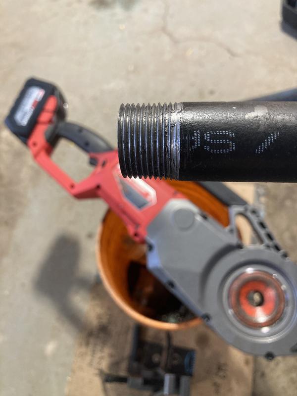 Milwaukee m18 discount fuel pipe threader