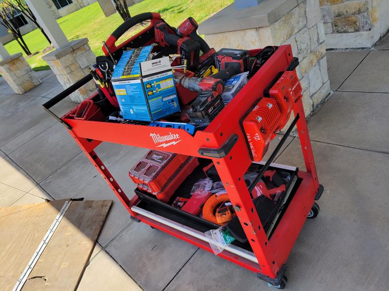 Milwaukee steel on sale work cart