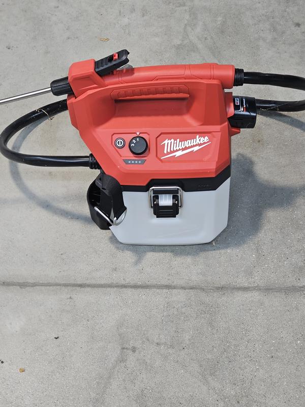 Milwaukee M12 12-Volt 2 gal. Lithium-Ion Cordless Handheld Sprayer Kit with 2.0 Ah Battery and Charger, Extra 2 gal. Tank