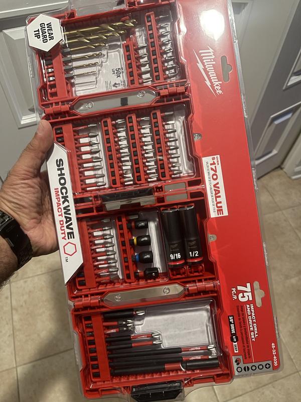 Milwaukee 48-32-4096 SHOCKWAVE Impact Duty Driver Bit Set - 55PC