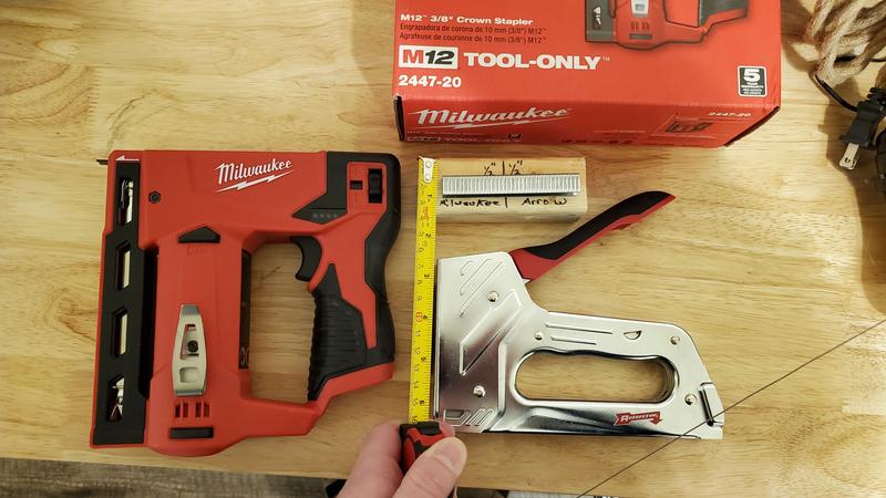 Milwaukee m12 crown online stapler