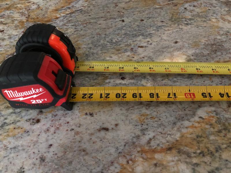 Milwaukee 48-22-0428 25ft Compact Wide Blade Magnetic Tape Measure w/ Rechargeable 100L Light