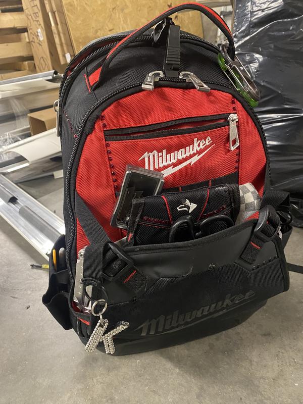 Milwaukee Jobsite Tool Backpack Bag 35 Pockets 1680 ballistic w Laptop Sleeve 