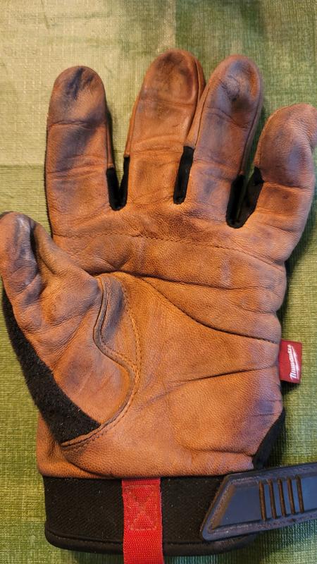 Buy Milwaukee Impact Cut Level 3 Goatskin Leather Work Gloves XL, Red &  Brown
