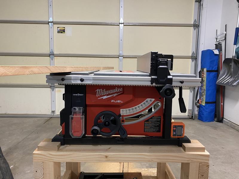 Milwaukee table saw online battery