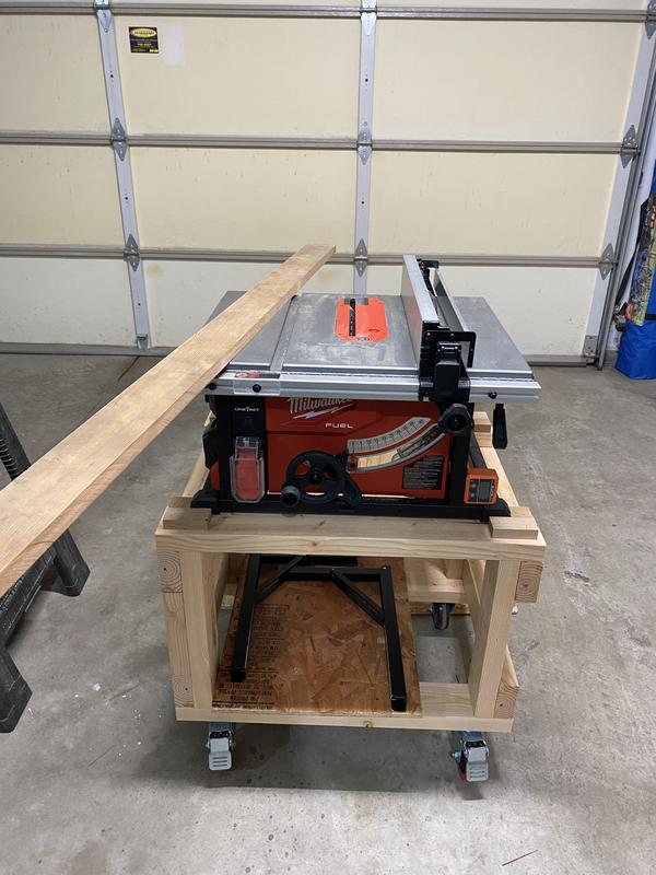 Milwaukee battery table online saw