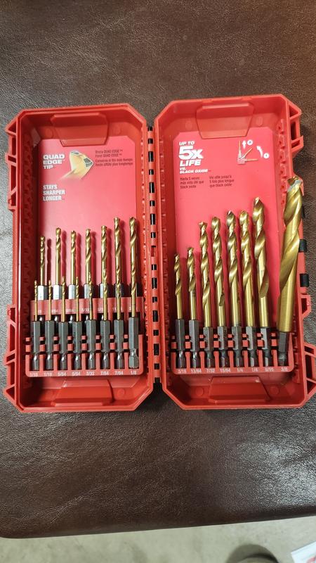 SHOCKWAVE RED HELIX Titanium Drill Bits | Milwaukee Tool