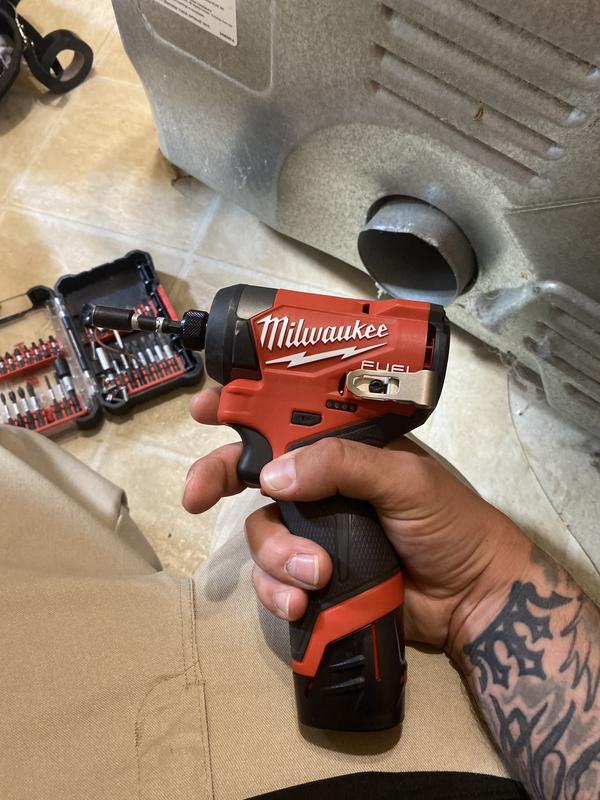 Milwaukee M12 FUEL Brushless 3/8 In. Installation Cordless Drill/Driver Kit  with 4-Tool Heads & (2) 2.0 Ah Batteries & Charger - Power Townsend Company