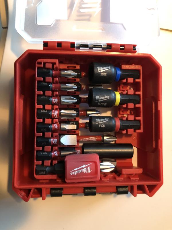 Milwaukee 48-32-4022 Shockwave Impact Duty Driver Bit Set - 40 Piece :  : DIY & Tools