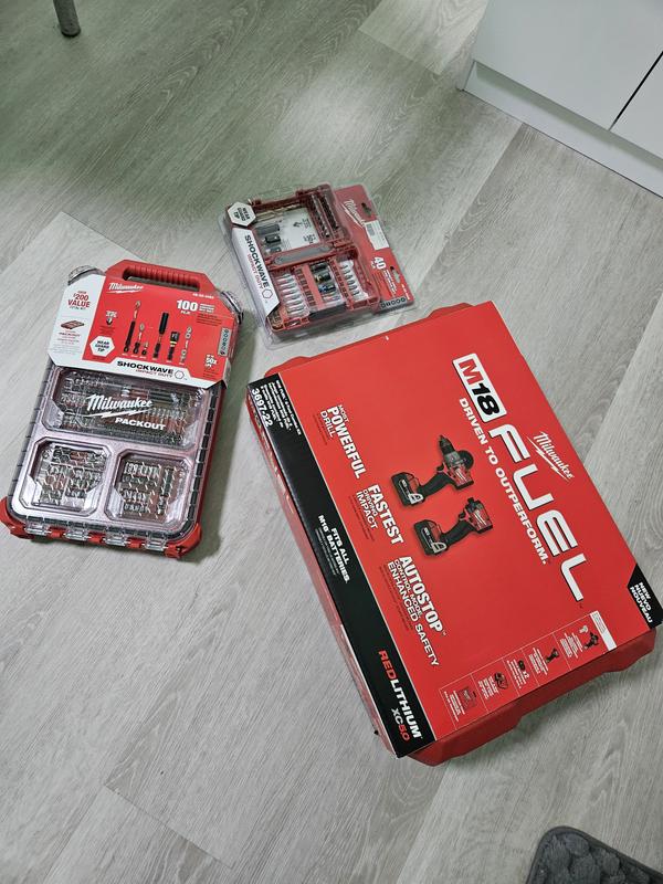 Jogo de Bits com 42 Pçs Milwaukee 48-32-1551 Philips / Torx / Sextavado /  Quadrado / Fenda