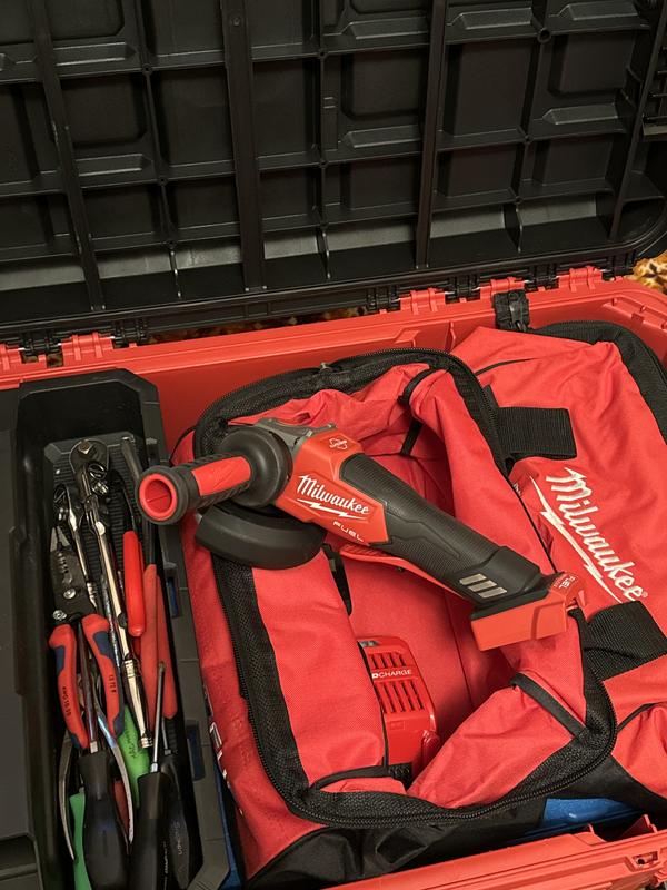 Milwaukee M18 FUEL 18V Lithium-Ion Brushless Cordless 4-1/2 in./5 in.  Grinder w/Paddle Switch (Tool-Only) 2880-20 - The Home Depot