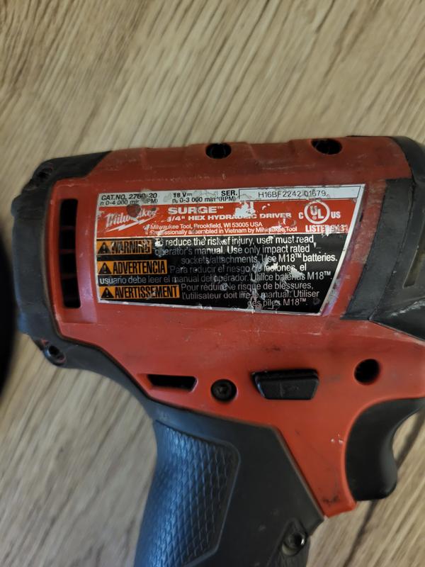 Milwaukee M18 FUEL SURGE 18V Lithium-Ion Brushless Cordless 1/4 in. Hex  Impact Driver (Tool-Only) 2760-20 - The Home Depot