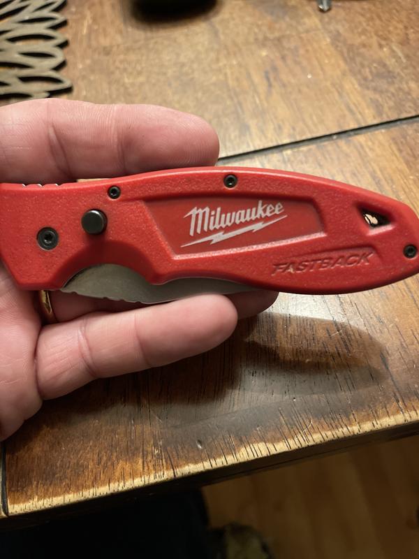 Milwaukee 48-22-1990 FASTBACK Smooth Folding Knife : :  Herramientas y Mejoras del Hogar