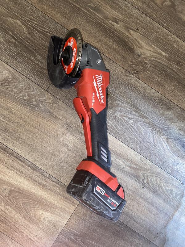 Cordless Angle Grinder For Milwaukee 18V Battery | 4-1/2 Inch, 8500 RPM Brushless | 3-Speed, Metal Cutting & Grinding - View #5