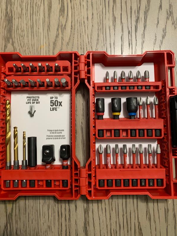 Milwaukee shockwave 40 pc bit set hot sale