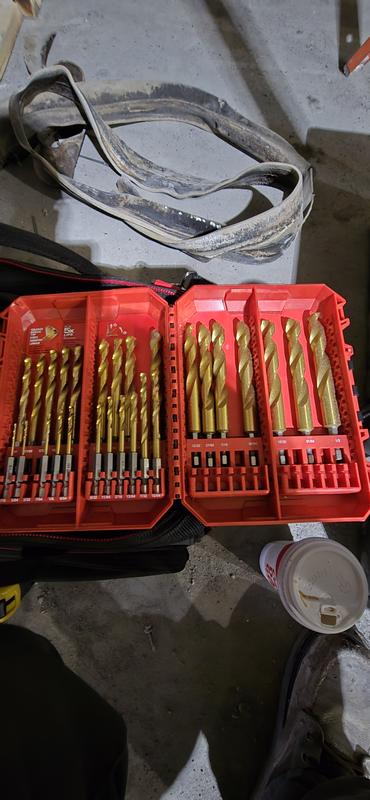 SHOCKWAVE Impact Duty™ RED HELIX™ Titanium Drill Bit Set - 29PC