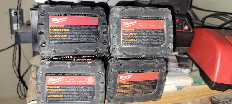Extended Capacity Battery For Milwaukee M12 Tools - 6.0Ah / 8.0Ah 12V Lithium-Ion 14 thumbnail image