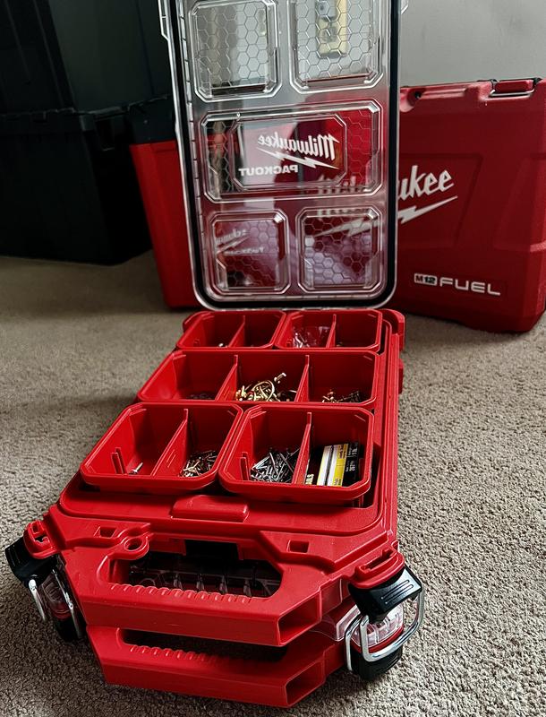 PACKOUT Compact Low-Profile Small Parts Organizer from MILWAUKEE