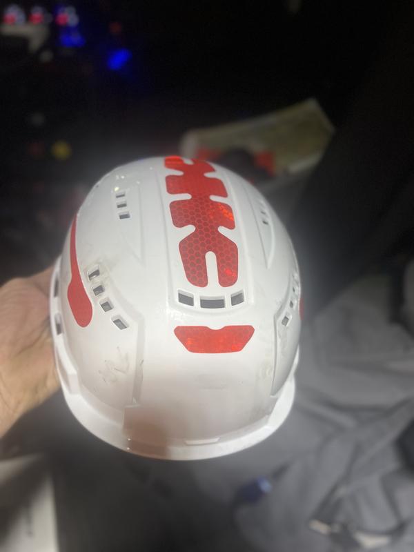 Class C BOLT™ Red Vented Safety Helmet w/ IMPACT ARMOR