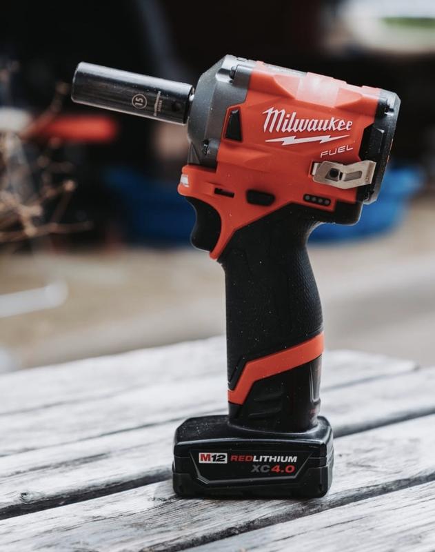 Dewalt Battery New Milwaukee M18 FUEL 3/8\" Stubby Impact Wrench, Bare Tool 2854-20 M12 Fuel Stubby 3/8 Impact Wrench (bare Tool
