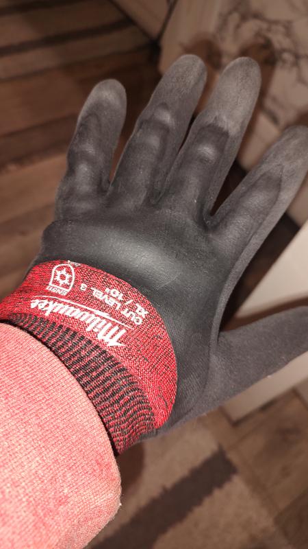MILWAUKEE Cut 3 Dipped Gloves - M 