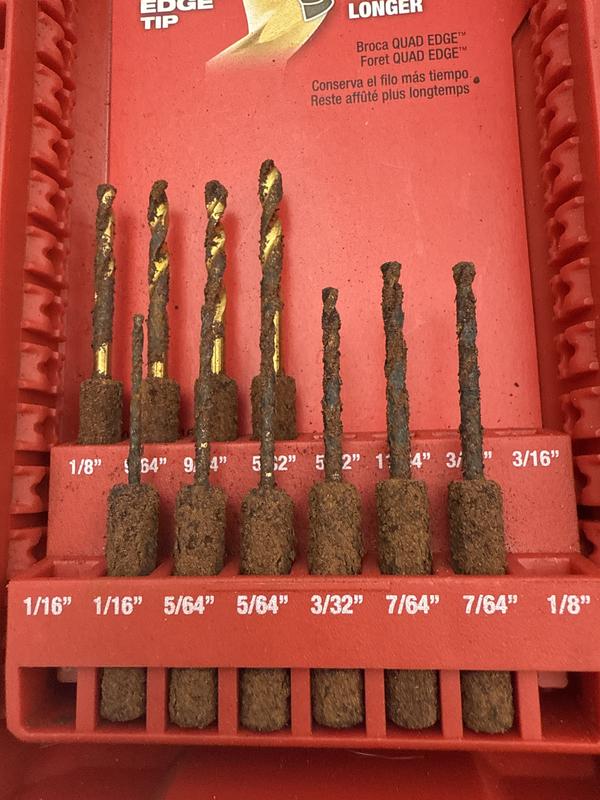 SHOCKWAVE Impact Duty™ RED HELIX™ Titanium Metric Drill Bit Set