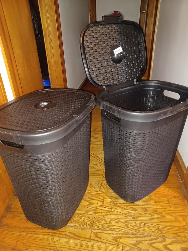 Plastic but with a wicker look!