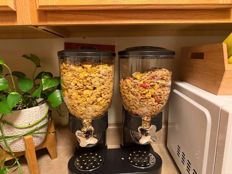 Mind Reader 1 Piece Double Cereal Dispenser for Countertop