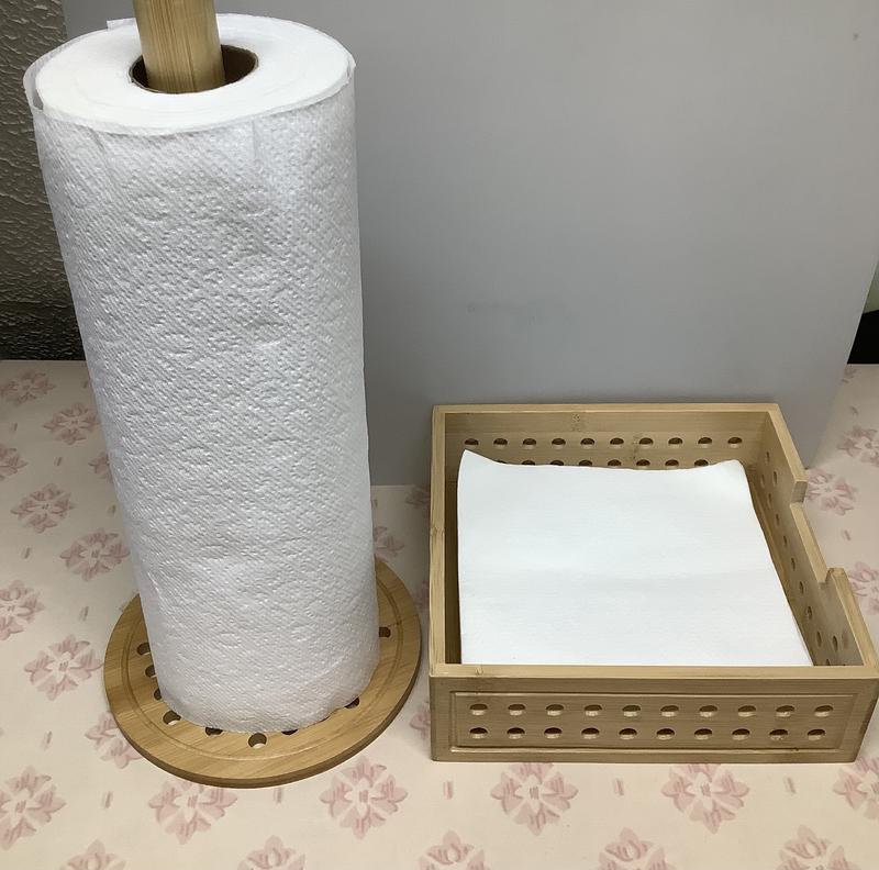 Mind Reader Lattice Collection, Paper Towel Holder and Napkin