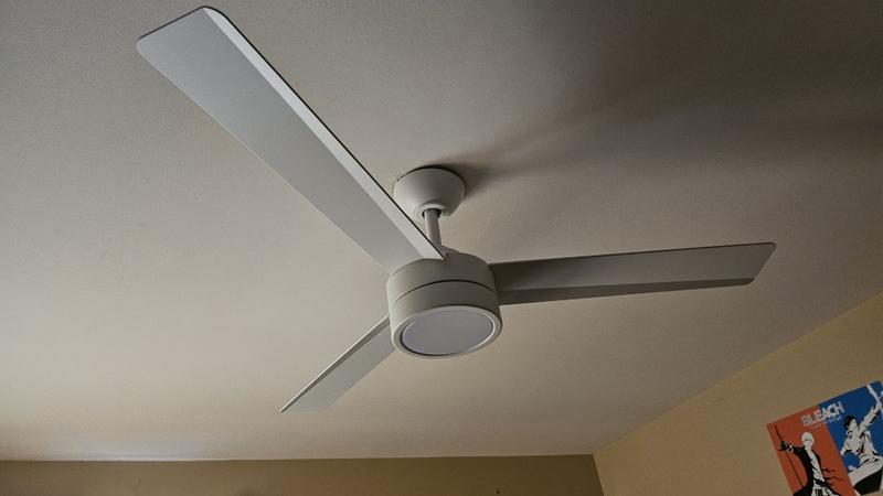 Minka Aire Roto LED 52-in Flat White Integrated LED Indoor Ceiling Fan ...