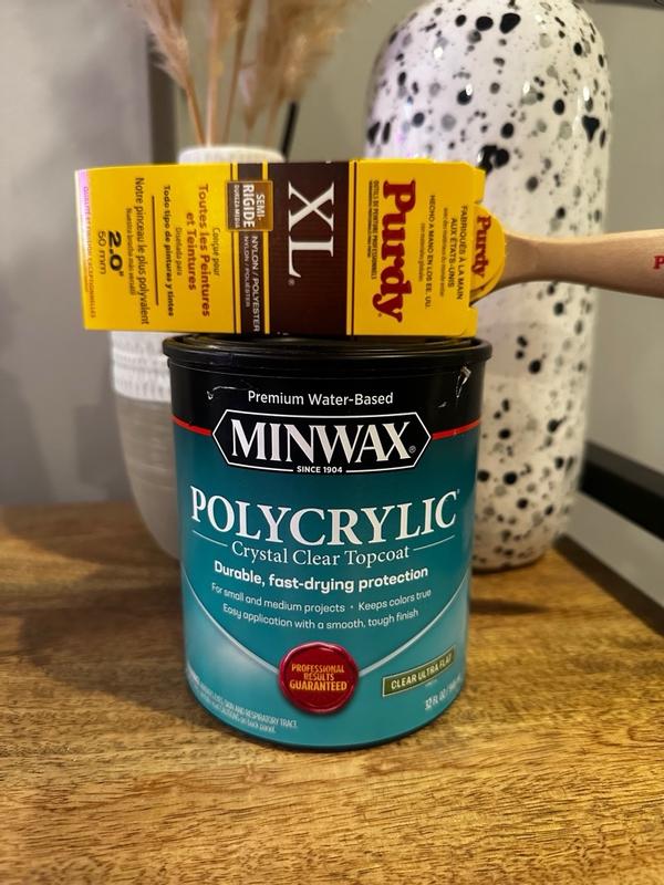 Minwax Water Based Polycrylic Protective Finish Clear Gloss 946ML - Crystal  Clear Finish, Ultra-Fast Drying, Easy Water Clean Up - Online at Best Price  in Singapore only on