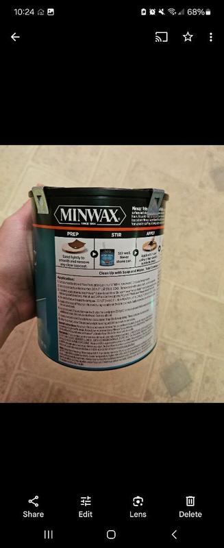 Minwax Polycrylic Gloss Gallon