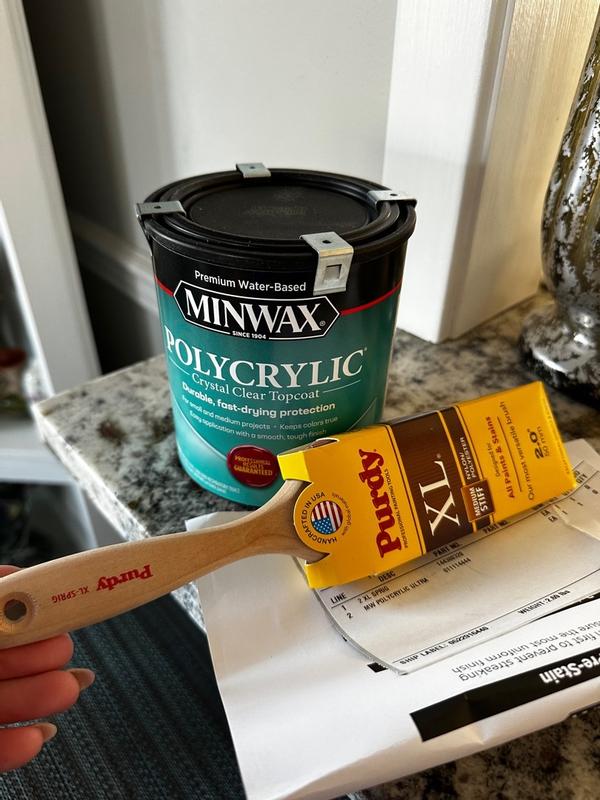Minwax Satin Clear Polycrylic Protective Finish